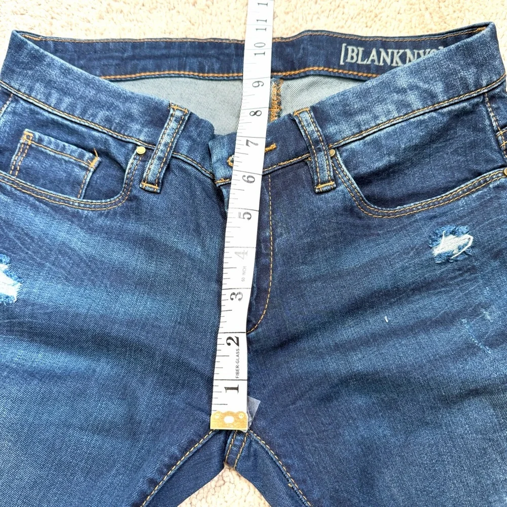 Blank NYC Dark Blue ripped Low Rise Skinny Jeans Size Women’s 25